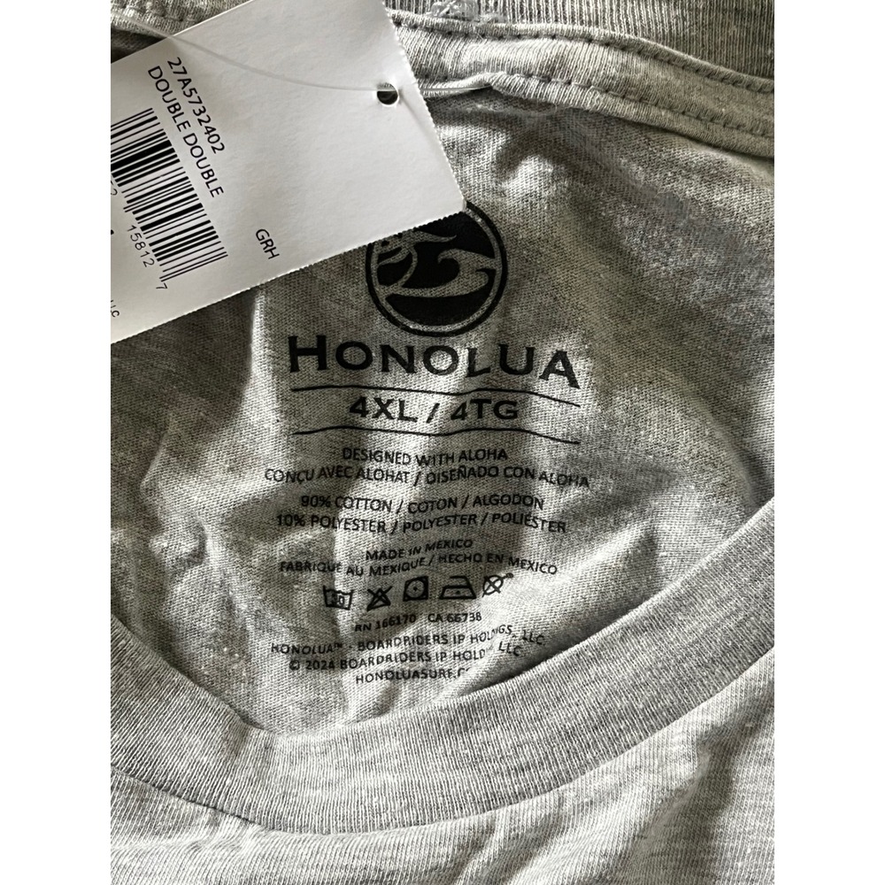 NWT Honolua Surf Company Men's T-Shirt Light Gray 4XL - Picture 5 of 5